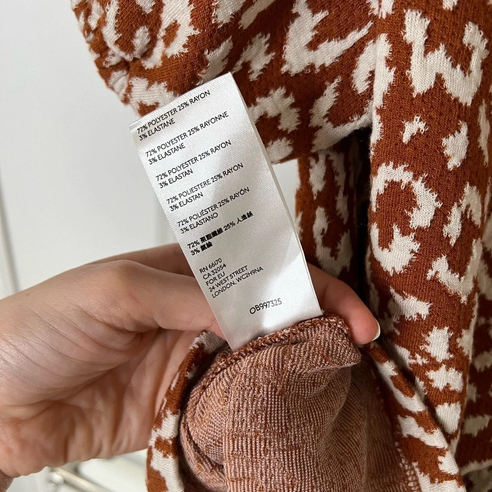 Free People Animal Print Top